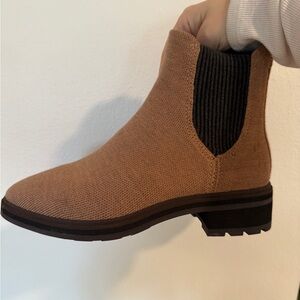 Rothy’s Lug Boot (formerly called Utility Boot) in Tobacco, Size 5